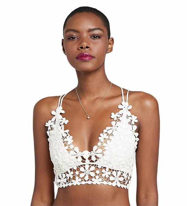 Skye Lace Bralette - White